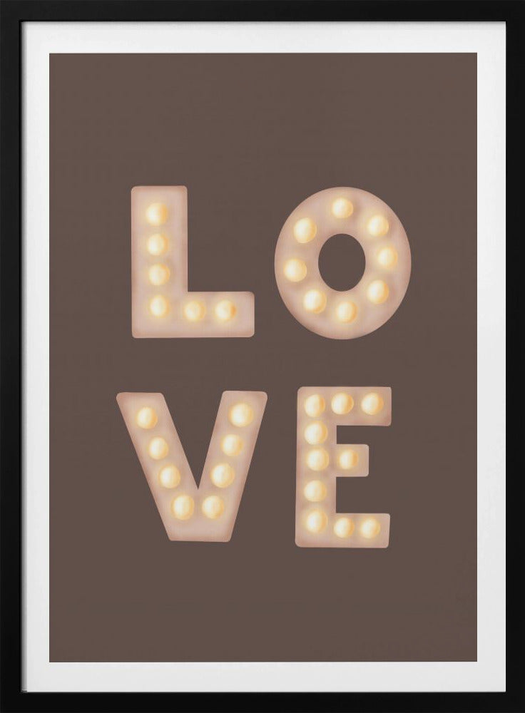 Love Lightletters Coffee Quartz | Poster