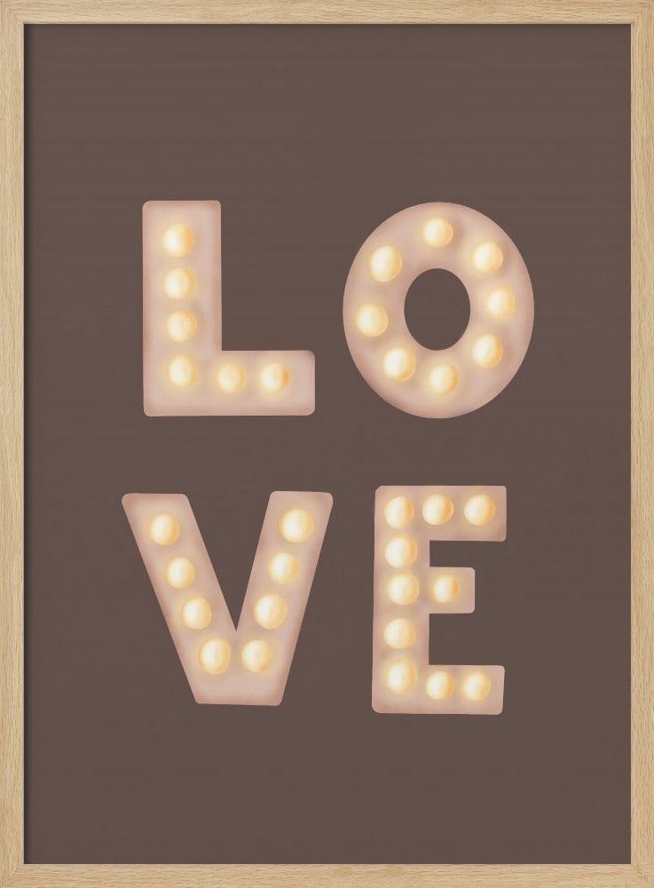 Love Lightletters Coffee Quartz | Poster