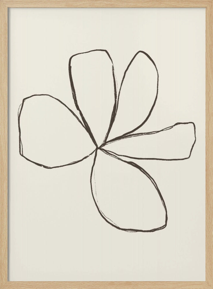 Petal Outline Sketch | Poster