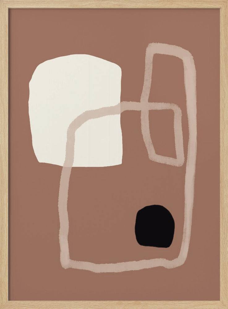 Earthy Geometrics Shapes | Poster