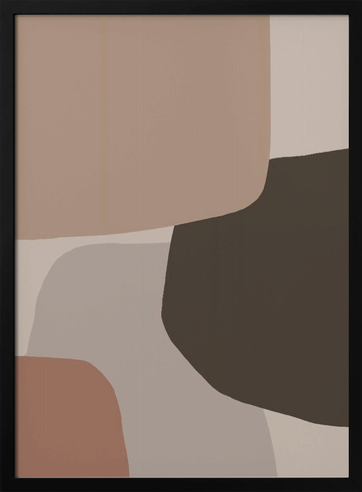 Organic Shapes in Earthy Tones | Poster
