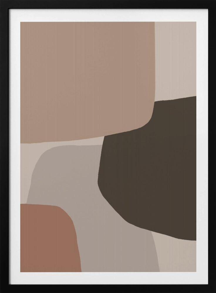 Organic Shapes in Earthy Tones | Poster