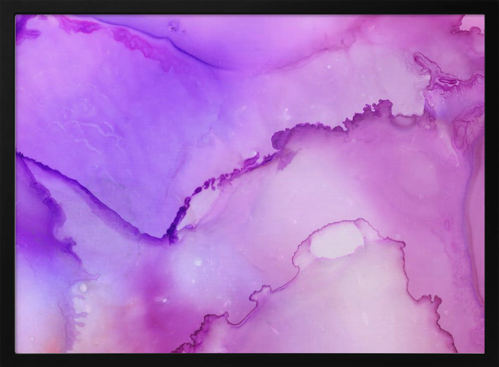 Fluid Abstract Patterns in Purple and Pink Hues | Poster