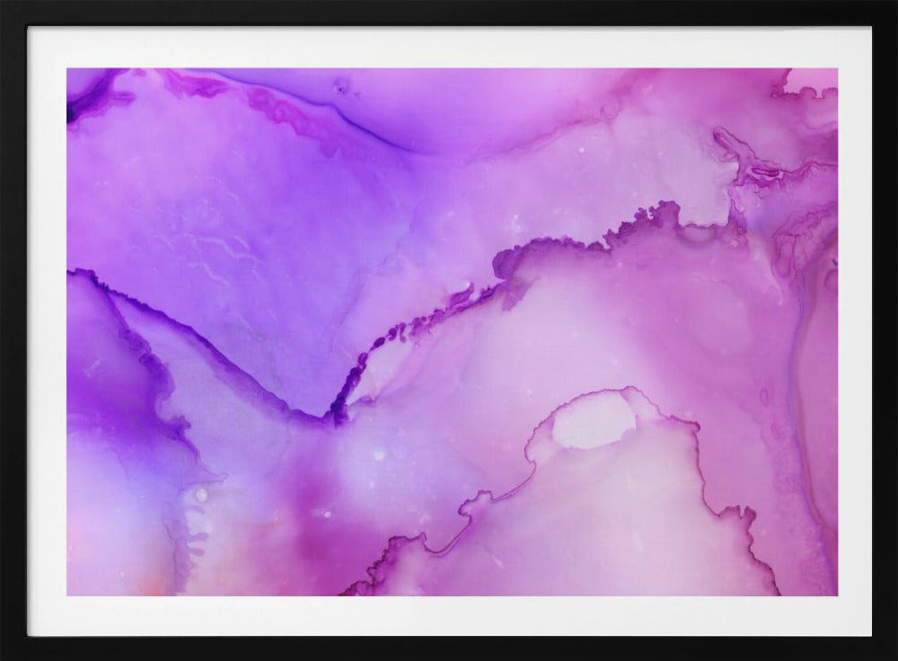 Fluid Abstract Patterns in Purple and Pink Hues | Poster