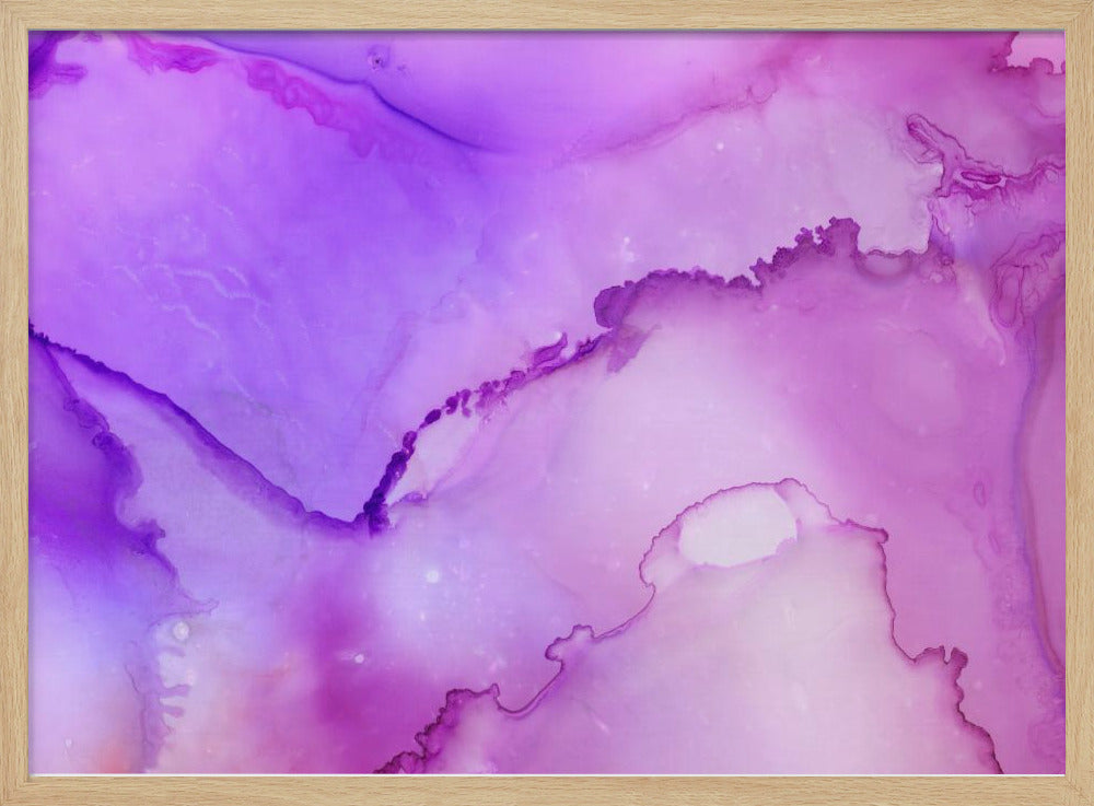 Fluid Abstract Patterns in Purple and Pink Hues | Poster