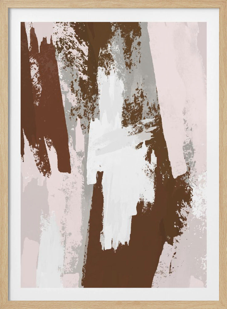 Abstract Brown Paint | Poster