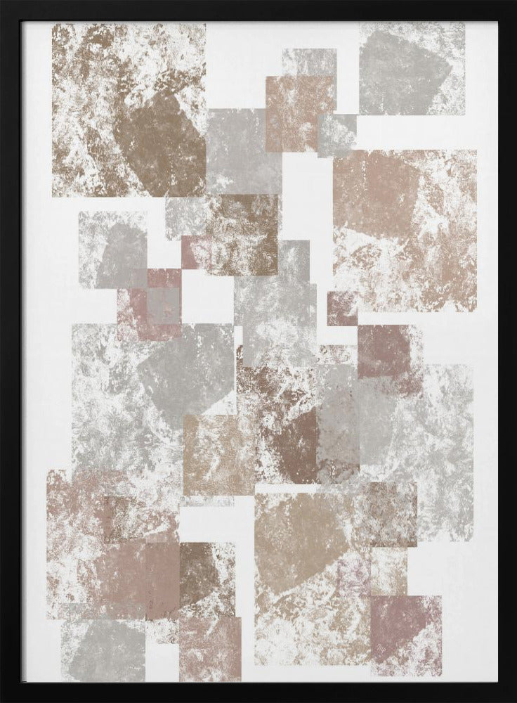 Abstract Brown Cubes | Poster
