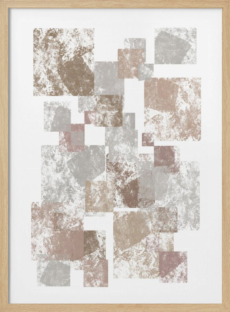 Abstract Brown Cubes | Poster