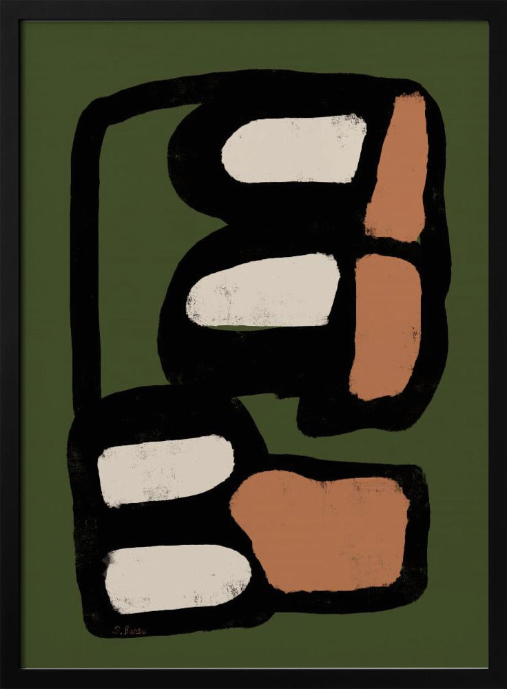 Oval abstract green | Poster