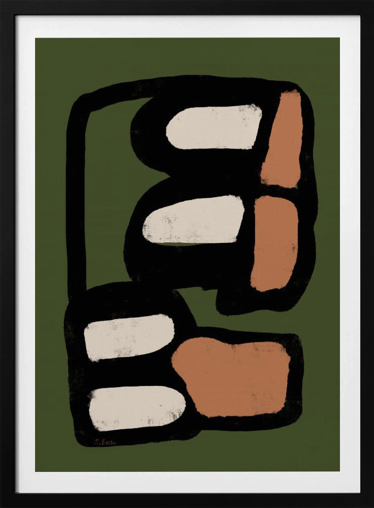 Oval abstract green | Poster