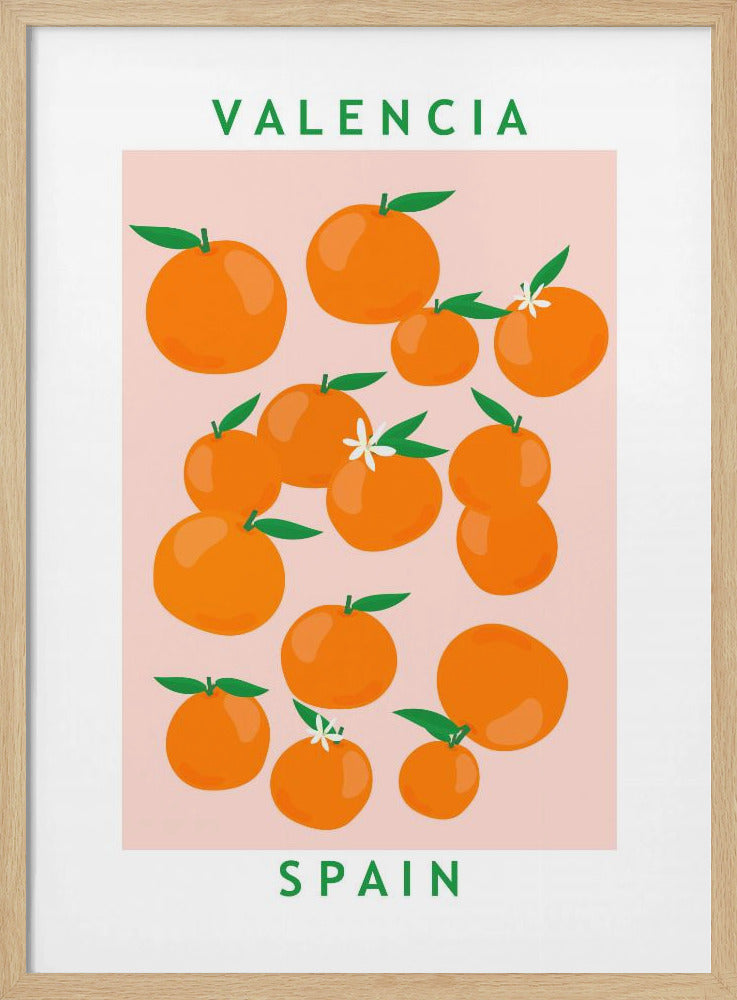 Flower Market Oranges | Poster