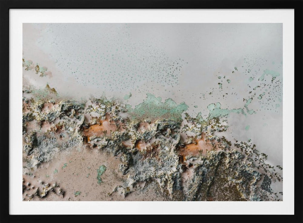 Earthly Fragments - Coastal relief art | Poster