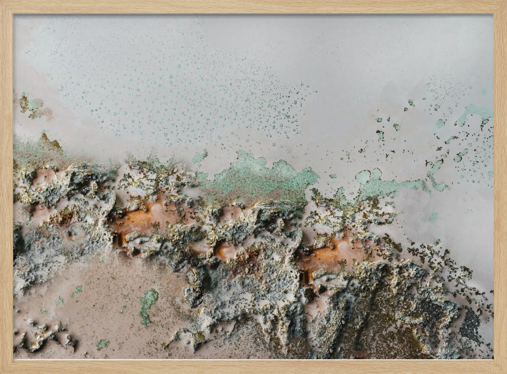 Earthly Fragments - Coastal relief art | Poster