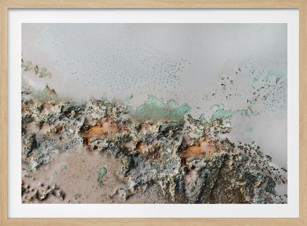 Earthly Fragments - Coastal relief art | Poster