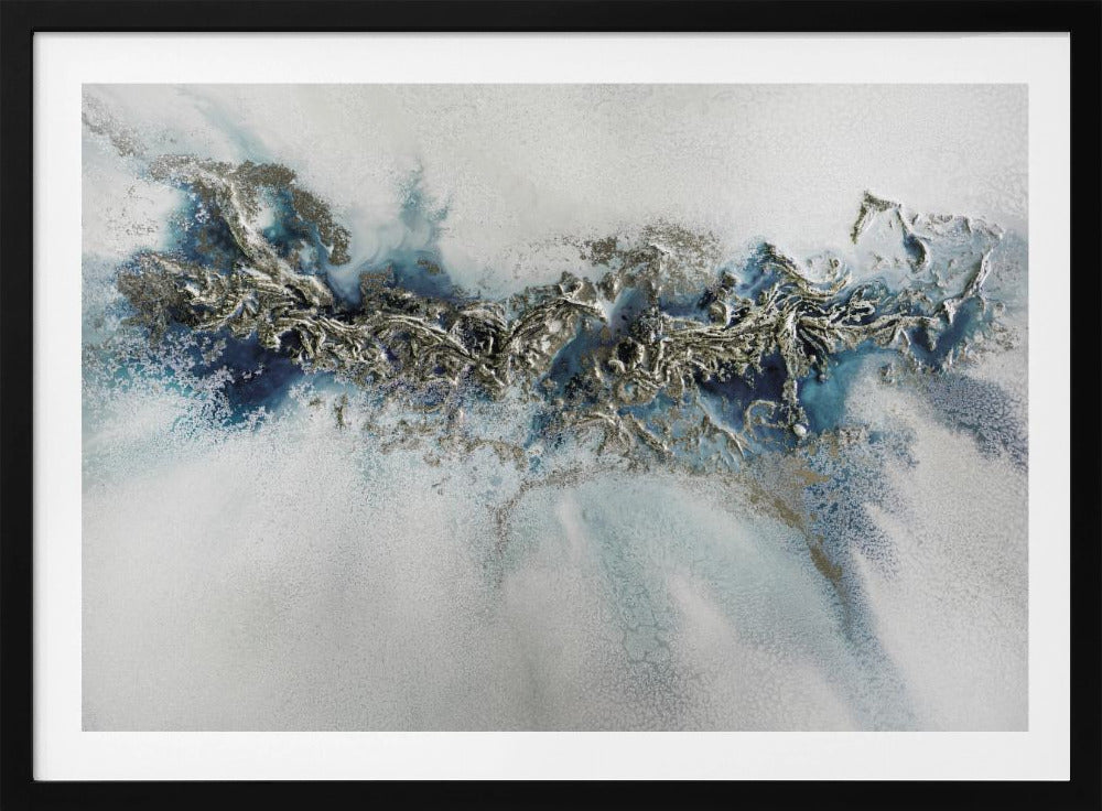 Most Popular - Gilded Weave - Whitecaps painting | Poster