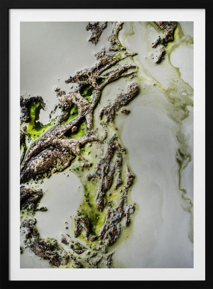 Contemporary Art - Olive Enigma -  Green accent | Poster