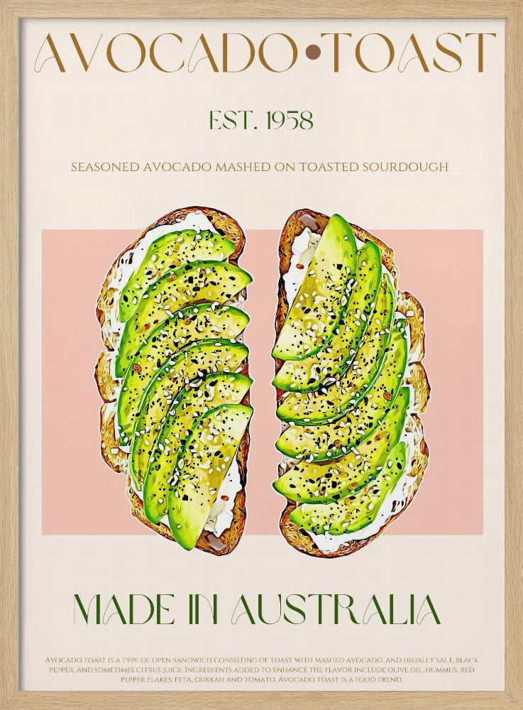Toast with Avocado | Poster