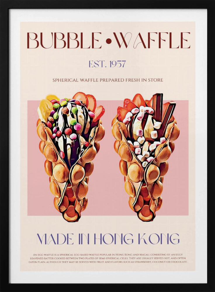 Bubble Waffle Delight | Poster