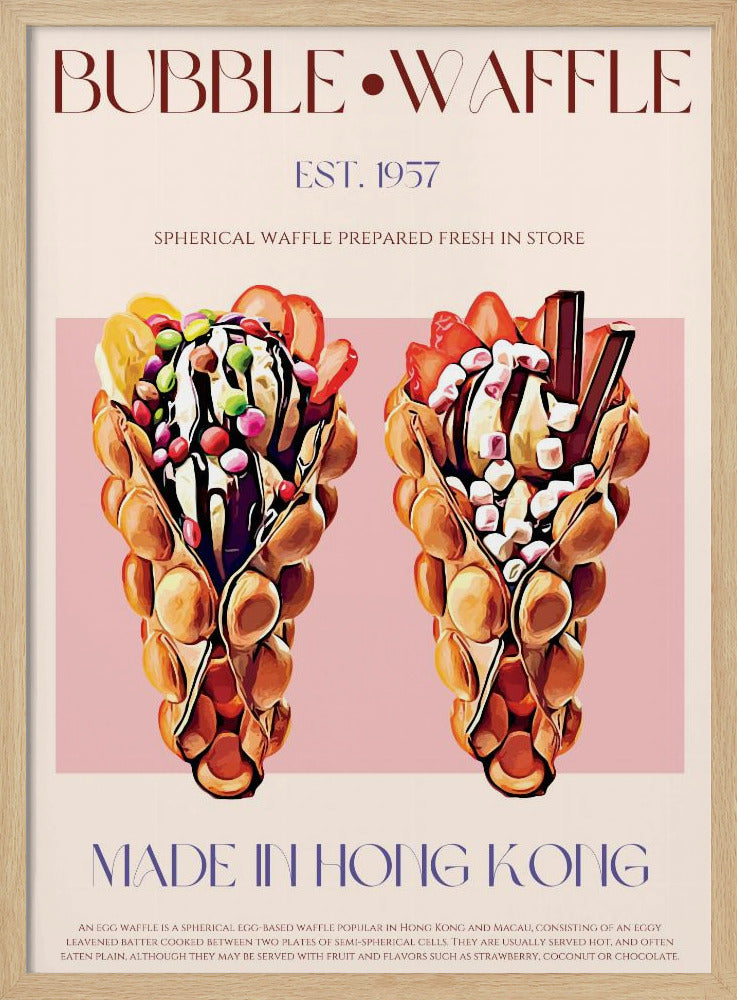 Bubble Waffle Delight | Poster