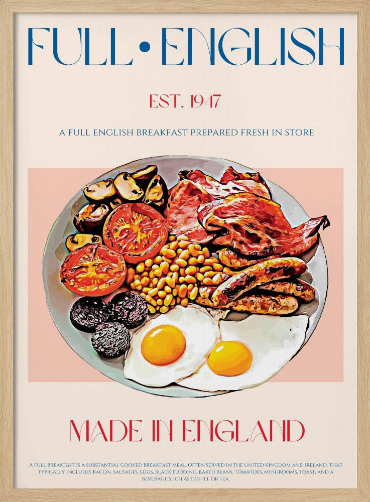 Traditional Full English Breakfast | Poster