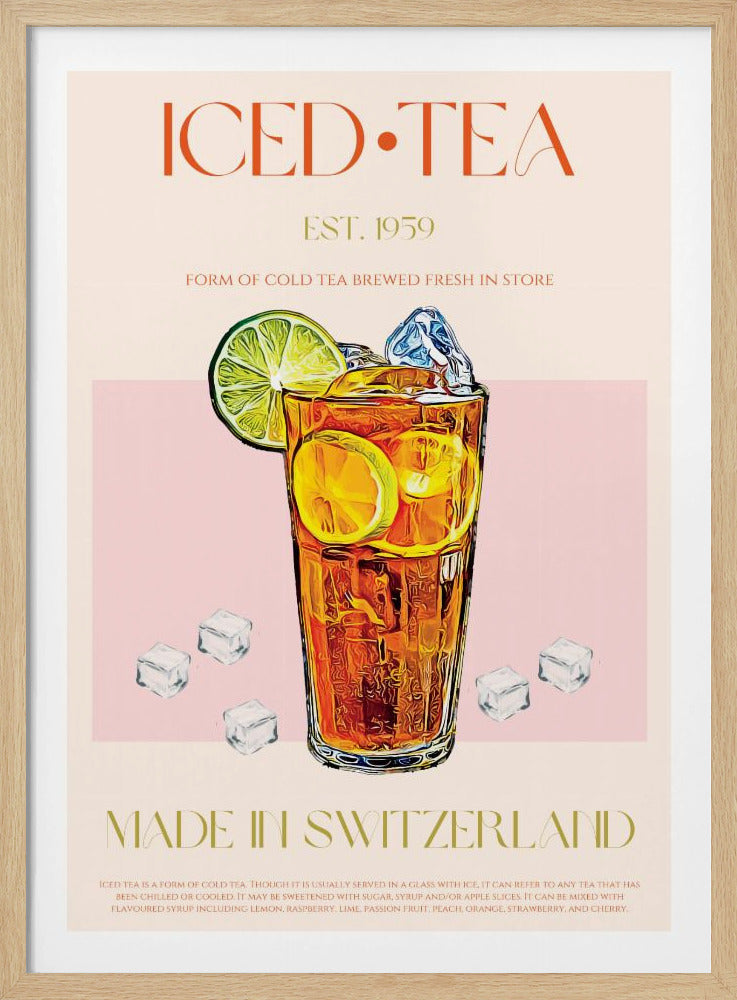 Refreshing Glass of Iced Tea | Poster