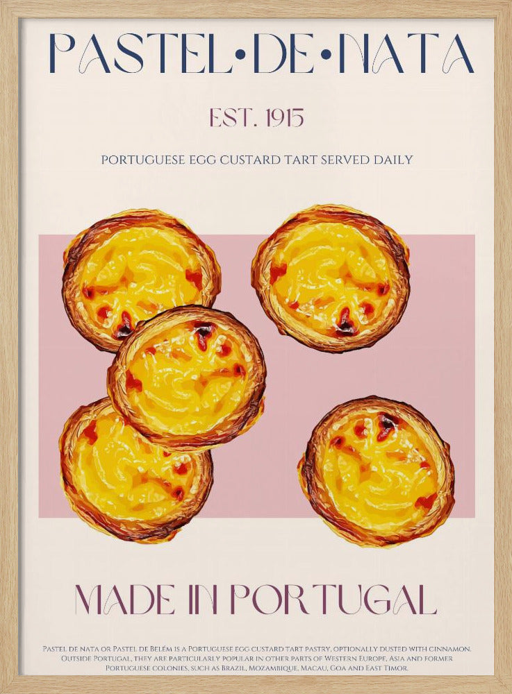 Traditional Portuguese Egg Custard Tart | Poster