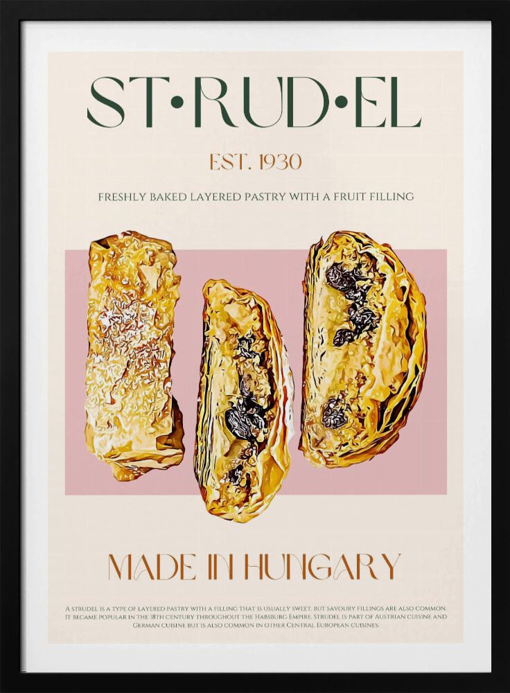 Golden Strudel Slice | Poster