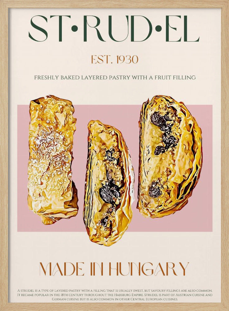 Golden Strudel Slice | Poster