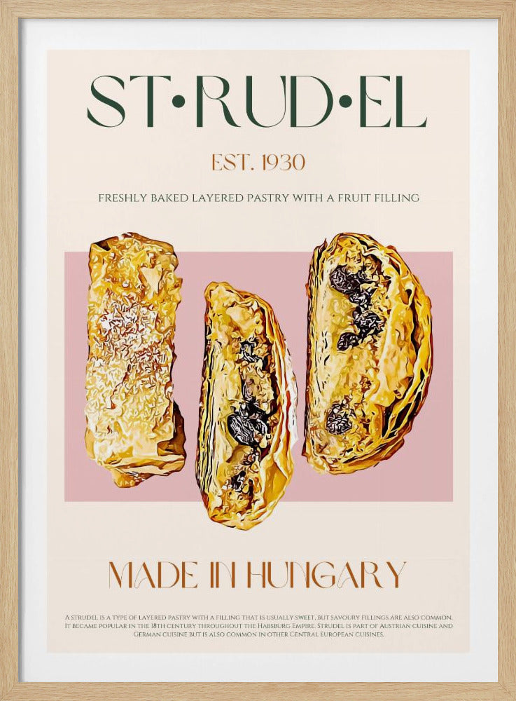 Golden Strudel Slice | Poster