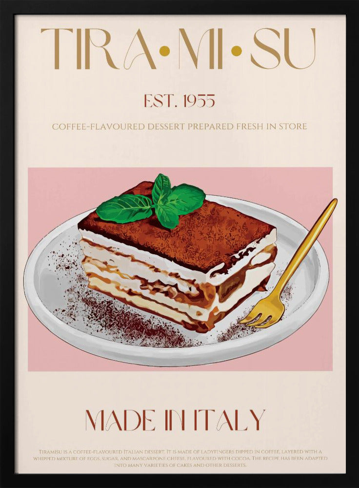 Classic Italian Tiramisu Print | Poster