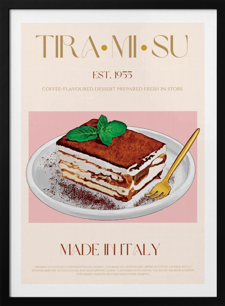 Classic Italian Tiramisu Print | Poster