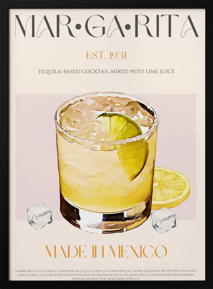 Margarita Print Cocktail | Poster