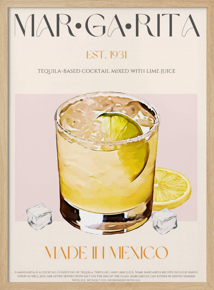 Margarita Print Cocktail | Poster