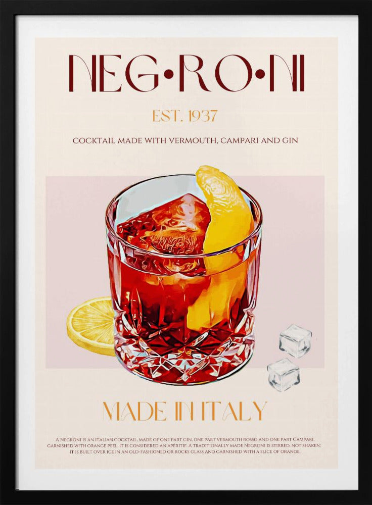 Negroni Delight | Poster
