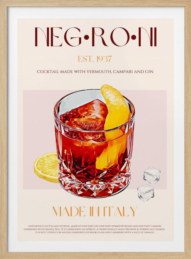 Negroni Delight | Poster