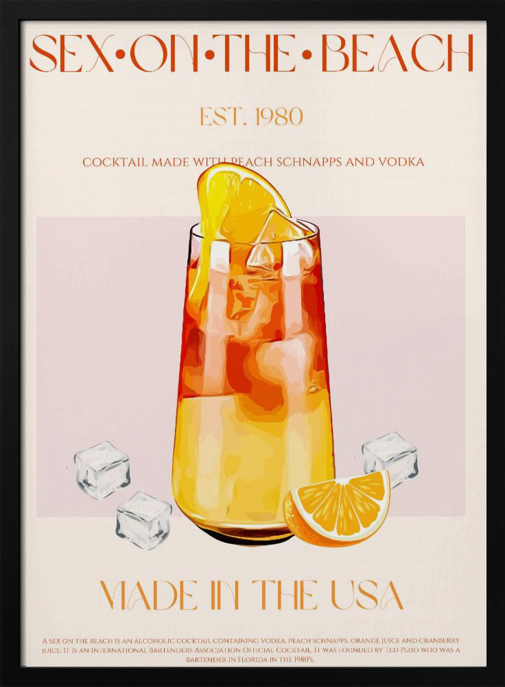 Tropical Sunset Sip | Poster
