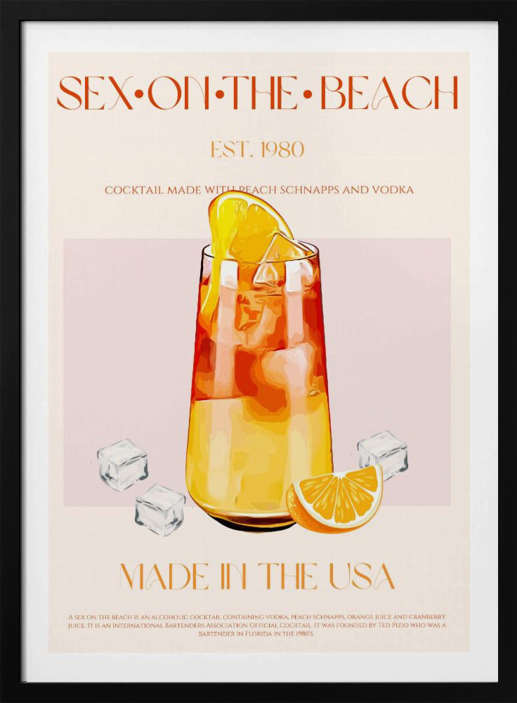 Tropical Sunset Sip | Poster