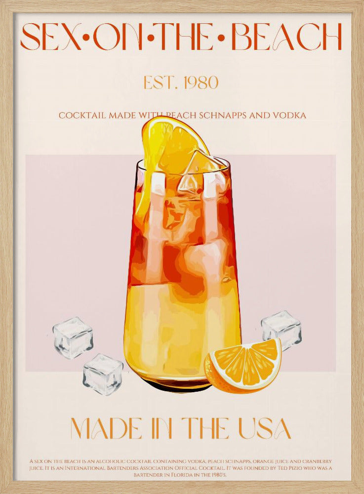 Tropical Sunset Sip | Poster