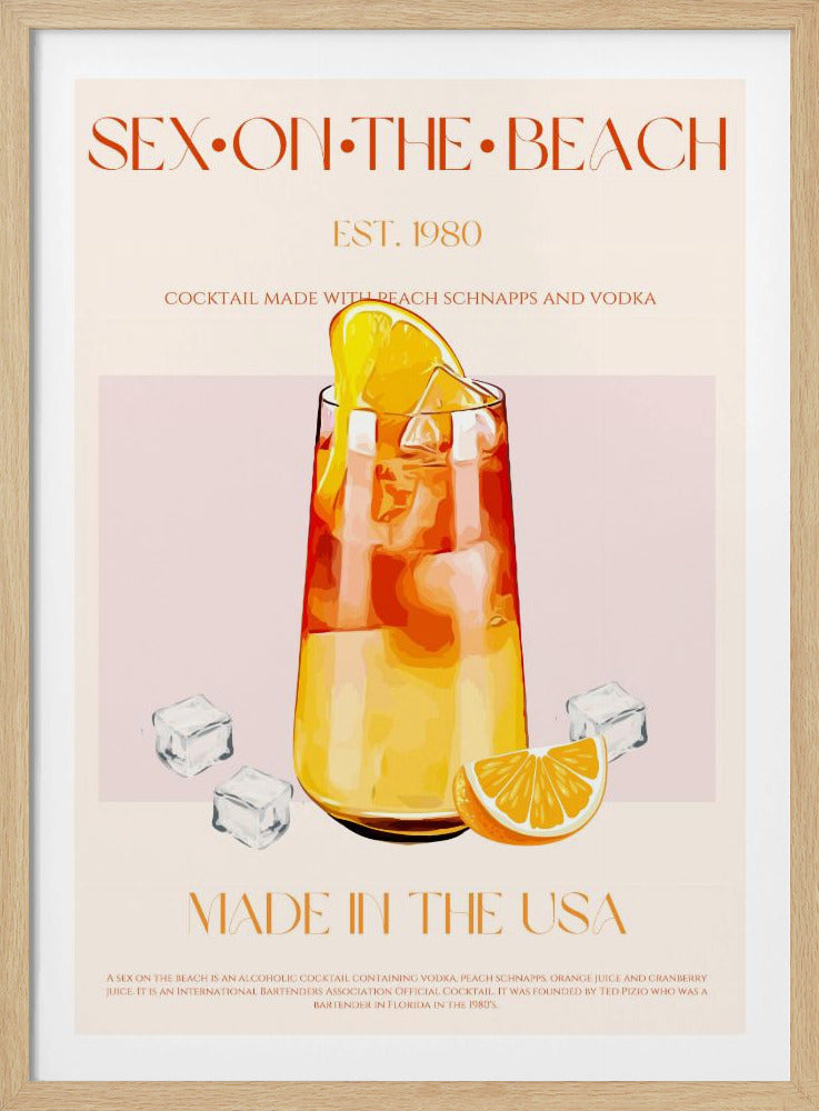 Tropical Sunset Sip | Poster
