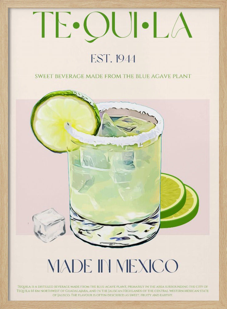 Tequila Drink With Lime And Ice | Poster