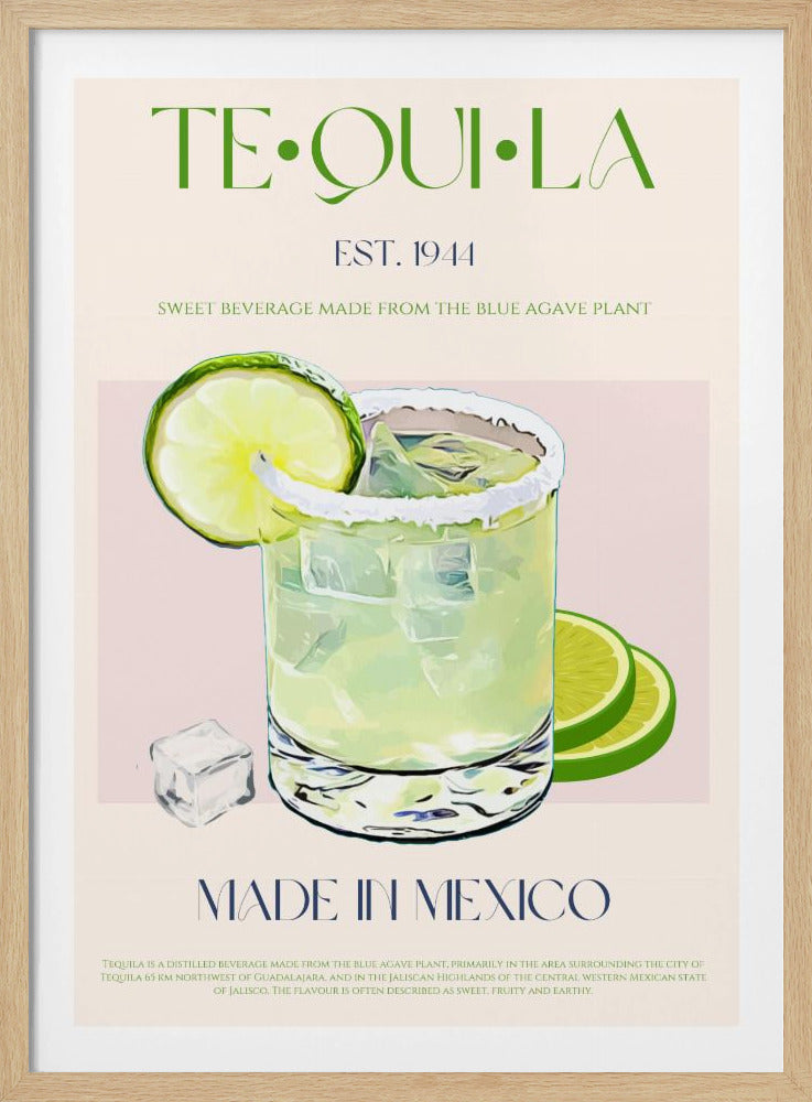 Tequila Drink With Lime And Ice | Poster