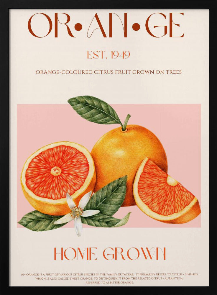Vintage-themed With Vibrant Oranges | Poster