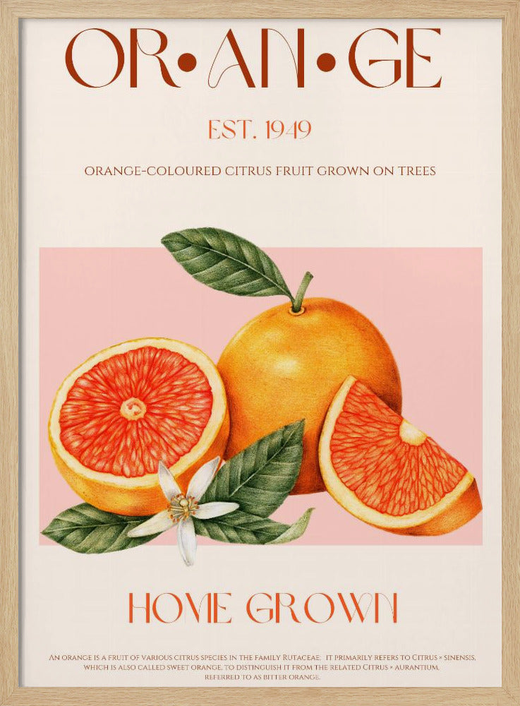 Vintage-themed With Vibrant Oranges | Poster