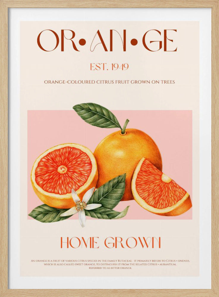 Vintage-themed With Vibrant Oranges | Poster