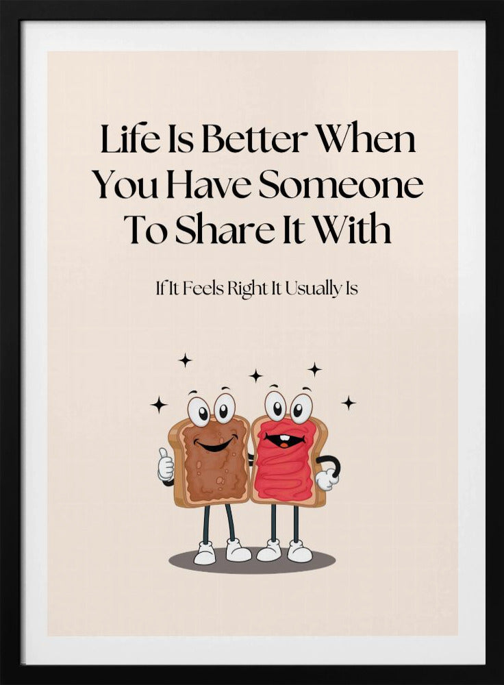 Cartoon Toast With Jam | Poster