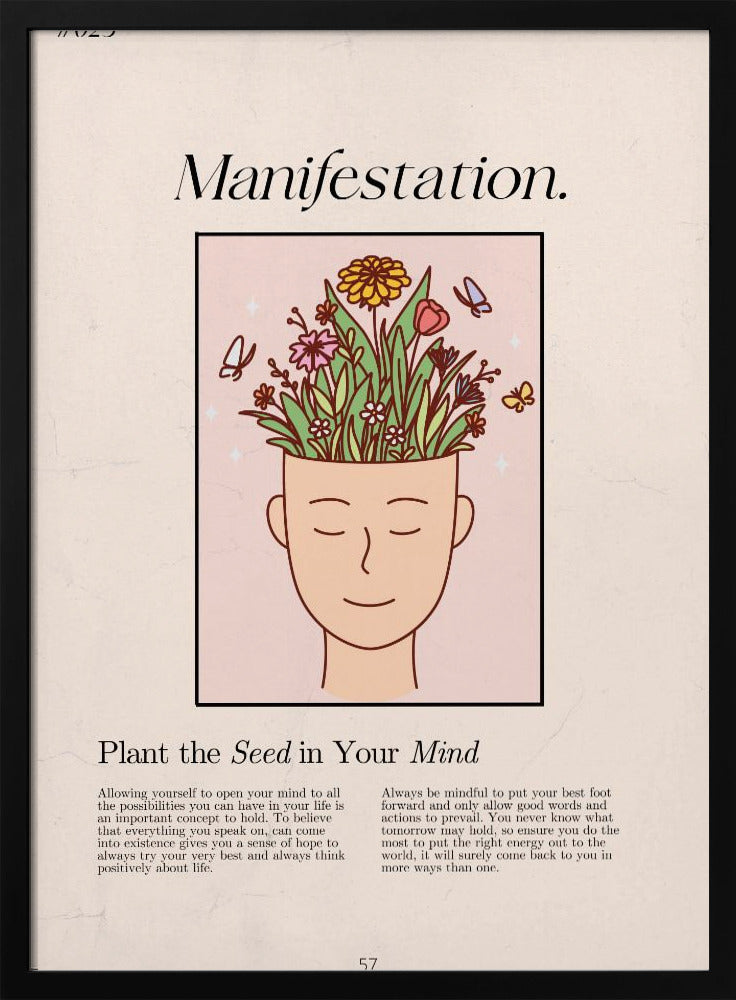 Manifestation with a serene figure | Poster