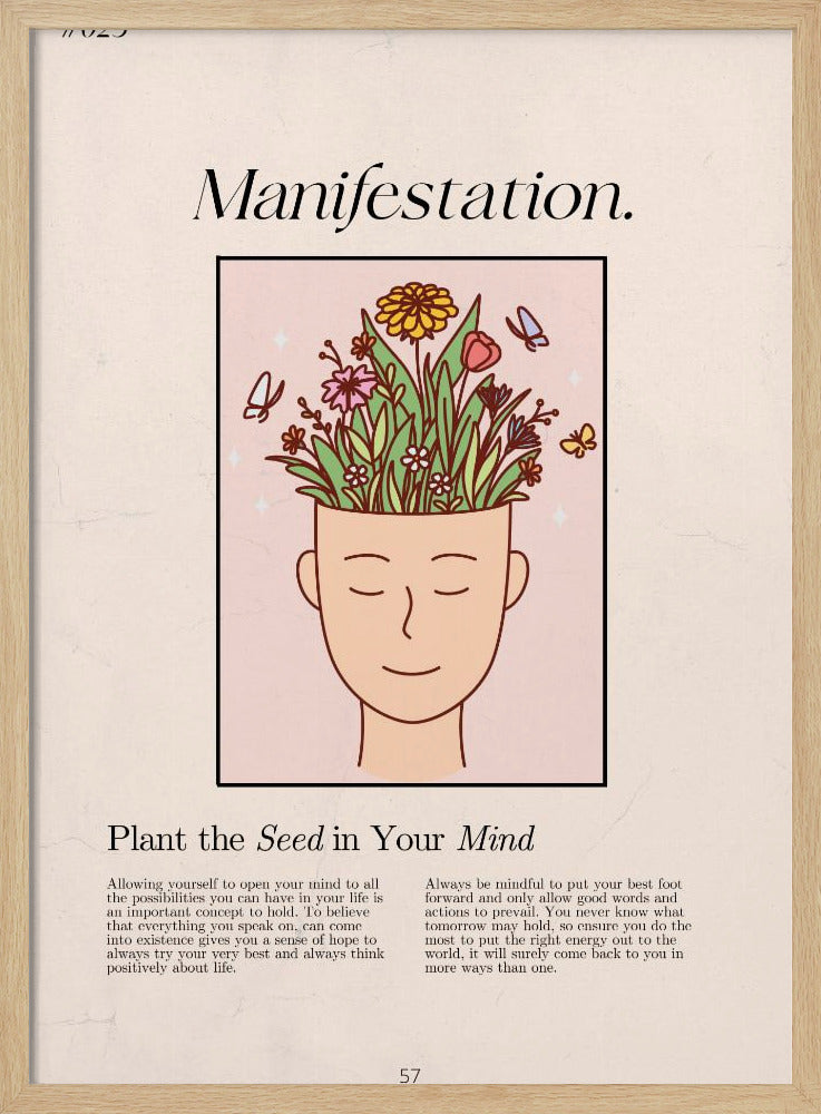 Manifestation with a serene figure | Poster