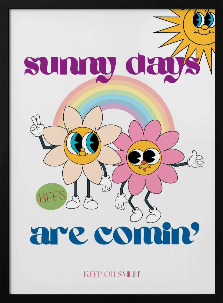 Smiling Flower Characters | Poster