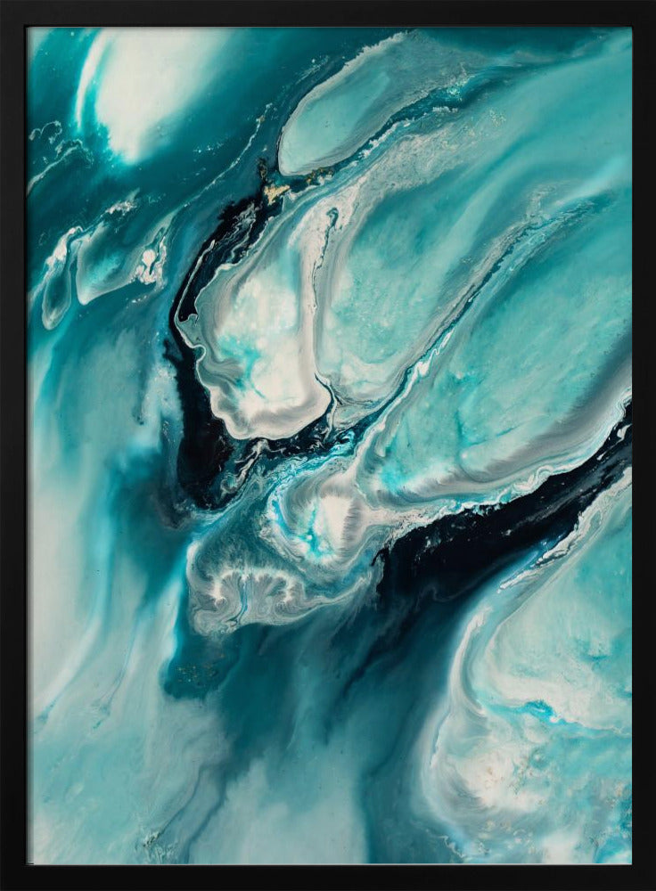 Ocean Teal Aqua Turquoise &quot;Ocean Teal&quot; | Poster