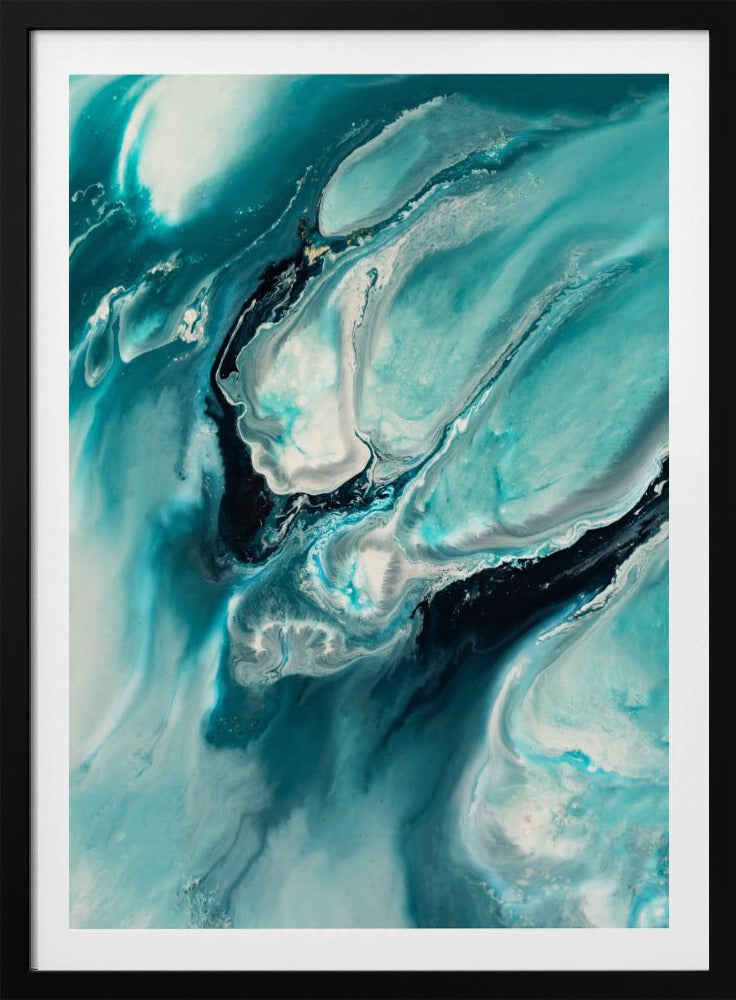 Ocean Teal Aqua Turquoise &quot;Ocean Teal&quot; | Poster